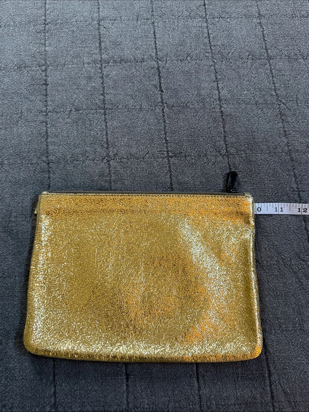 Marc Jacobs Gold Metallic Zip Pouch